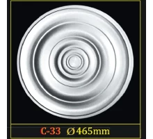 Розетка потолочная из полистирола C33