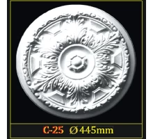 Розетка потолочная из полистирола C25