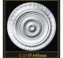 Розетка потолочная из полистирола C27