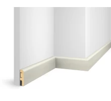 Плинтус 60x16x2400 мм, груша Белая, иск. шпон, EP02