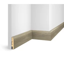 Плинтус 80x16x2400 мм, дуб Сахара, иск. шпон, EP07