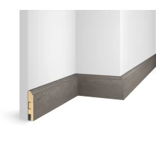 Плинтус 80x16x2400 мм, дуб Сицилия, иск. шпон, EP07