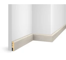 Плинтус 60x16x2400 мм, дуб Перламутровый, иск. шпон, EP02