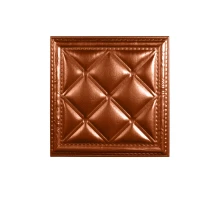 Мягкая стеновая панель  из экокожи Classic 400х400 мм - Bronze