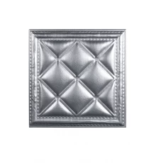 Мягкая стеновая панель  из экокожи Classic 400х400 мм - Silver в г. Екатеринбург