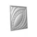 Мягкая стеновая панель из экокожи Petal 400х400 мм - Silver