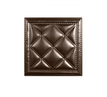 Мягкая стеновая панель  из экокожи Classic 400х400 мм - Nut