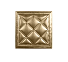 Мягкая стеновая панель  из экокожи Classic 400х400 мм - Champagne