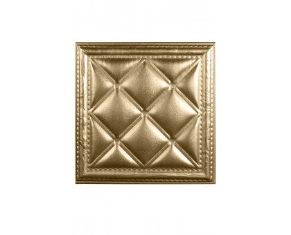 Мягкая стеновая панель  из экокожи Classic 400х400 мм - Champagne