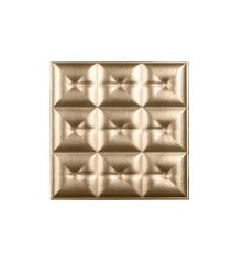 Мягкая стеновая панель из экокожи Boss 400х400 мм - Gold в г. Екатеринбург