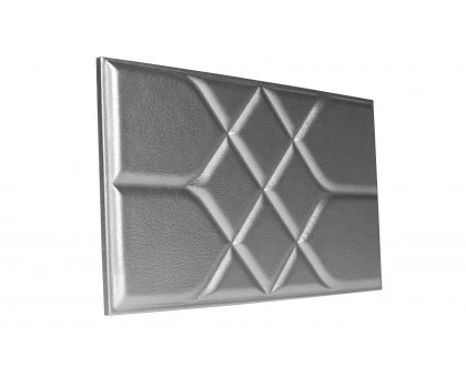 Мягкая стеновая панель Road 300х600 мм - Silver