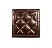 Мягкая стеновая панель  из экокожи Classic 400х400 мм - Burbon