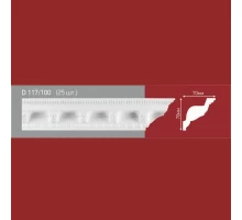 Плинтус потолочный полистиролD117-100 (25)