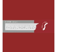 Плинтус потолочный полистиролD137-80 (40)