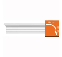 Плинтус потолочный без орнамента DP50