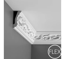 Гибкий потолочный плинтус C201F