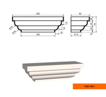Пилястра ПЛВ - 150/1 (капитель)