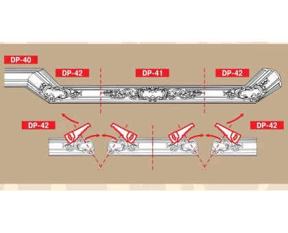 DP 41/6 плинтус DECOMASTER-1 (172х175х2400мм) (DP-5041) в г. Екатеринбург