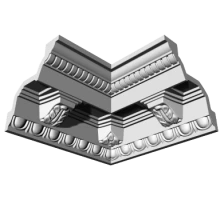 Уголки к потолочному плинтусу GP18