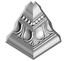 Уголки к потолочному плинтусу GP19