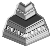 Уголки к потолочному плинтусу GP2