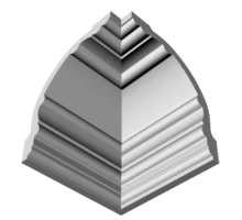 Уголки к потолочному плинтусу GP20