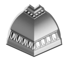 Уголки к потолочному плинтусу GP22