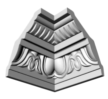 Уголки к потолочному плинтусу GP3