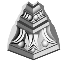 Уголки к потолочному плинтусу GP9