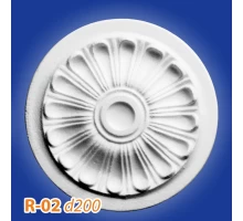 Розетка потолочная из полистирола R02