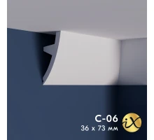 Карниз ударопрочный ПраймДекор iX C06 73/36
