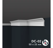 Потолочный плинтус из жесткого XPS ПраймДекор HD DC02