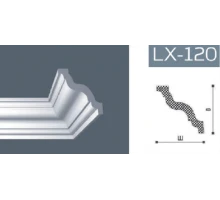 Плинтус потолочный NMC LX-120 (GR)