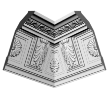 GP60 уголки к потолочному плинтусу