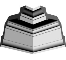 Уголки к потолочному плинтусу GP69