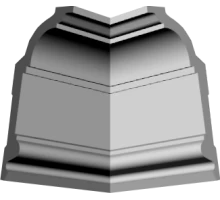 Уголки к потолочному плинтусу GP71