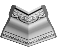 Уголки к потолочному плинтусу GP72