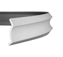 Плинтус потолочный без орнамента Гибкий 1.50.264F